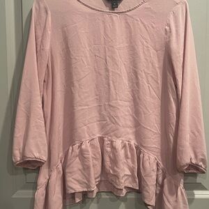 Light Pink 3/4 Sleeve Blouse